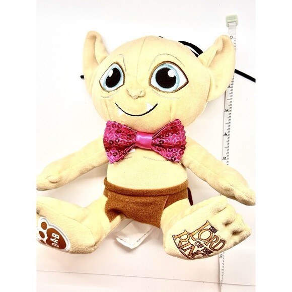 Build-A-Bear Lord of the Rings Gollum Plush 9” LOTR 2021 Pink Bow Tie Brown - Picture 11 of 11